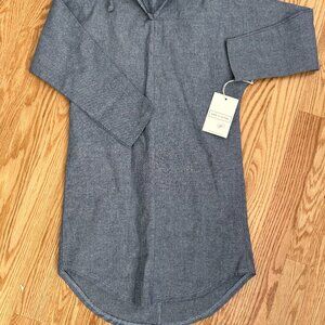 New with Tags Ode To Jeune Girls Denim Blue Chambray Dress Size 6
